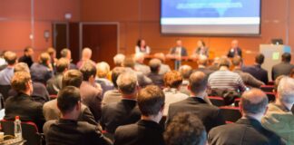 Audience at the conference hall